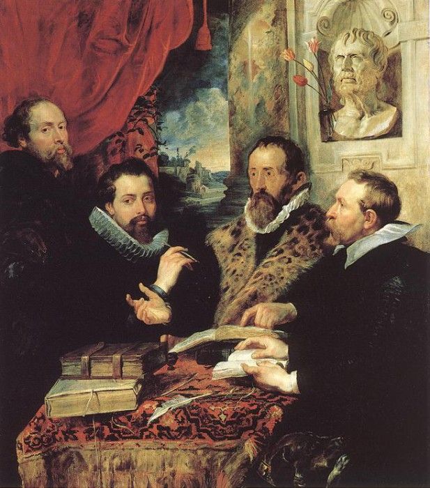 Rubens The Four Philosophers Palazzo Pitti. ,  