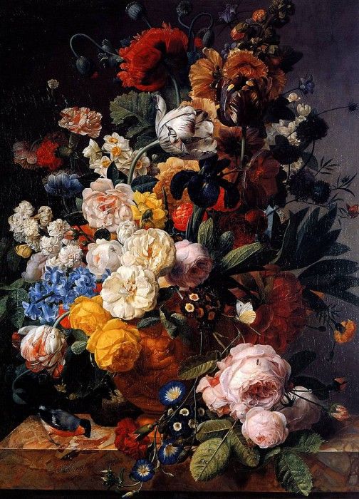 Eliaerts Jan Frans Flowers in a vase. Sun . Eliaerts, 