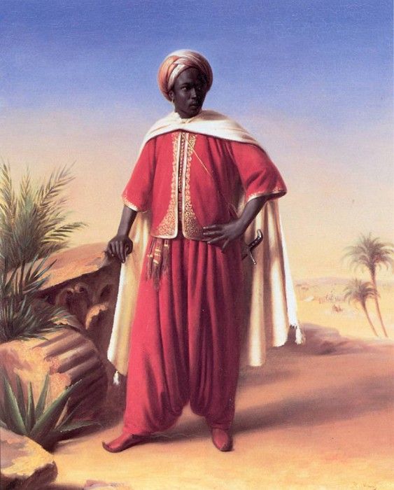 Vernet H Portrait of an Arab.    