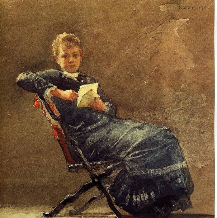 Homer Winslow Girl Seated. , 