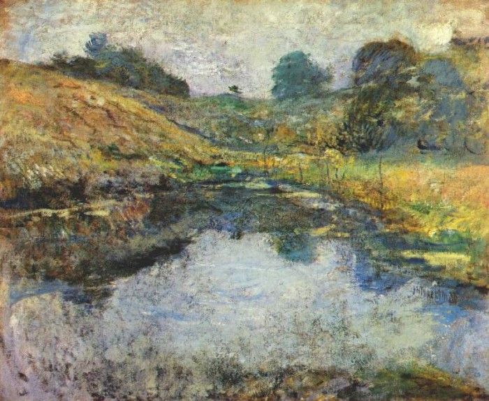 twachtman spring morning c1890-1900. Twachtmann,  