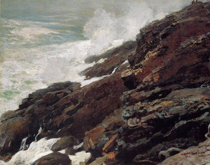 Homer Winslow High Cliff Coast of Maine. , 