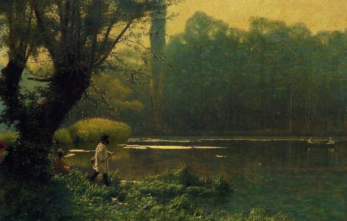 Gerome Jean Leon Summer Afternoon on a Lake. , -