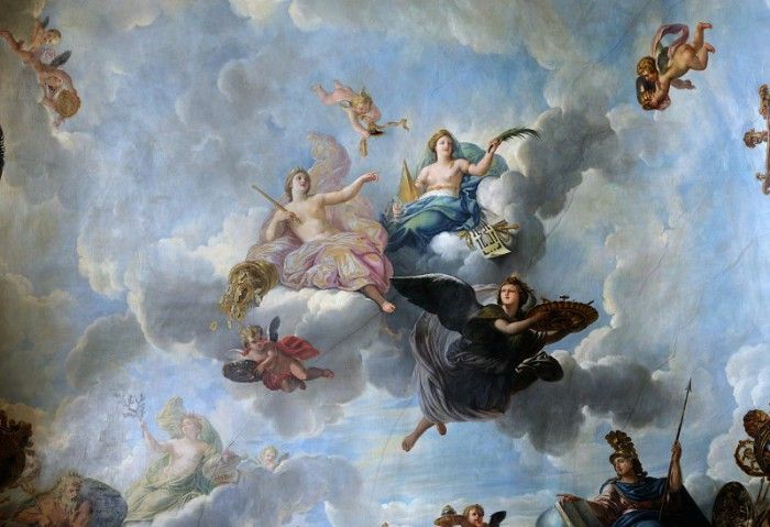 ���� ������ ���� - ������, ��������������� ����������� �����������, ���������� � �������� � ��������������� ��������� [Figure of the Royal Magnificence, Immortality and Progress in the Fine Arts]. Houasse ���� ������