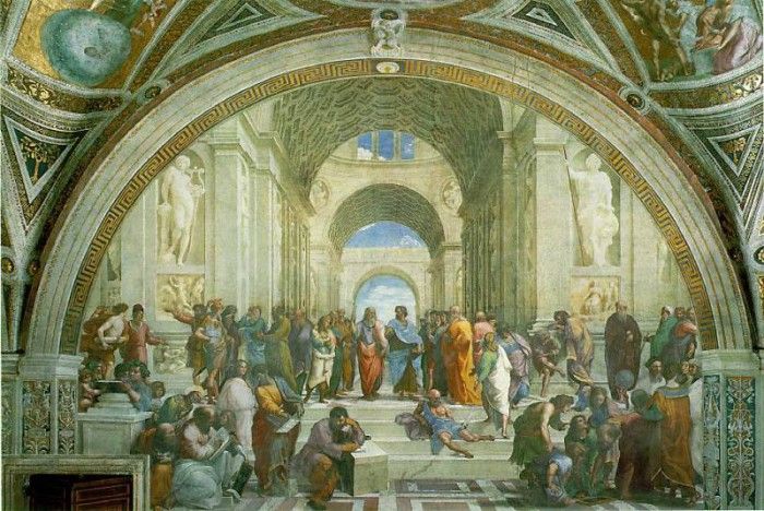 Raffaello School of Athens, 1510-11, Vatican, Stanza della S. 