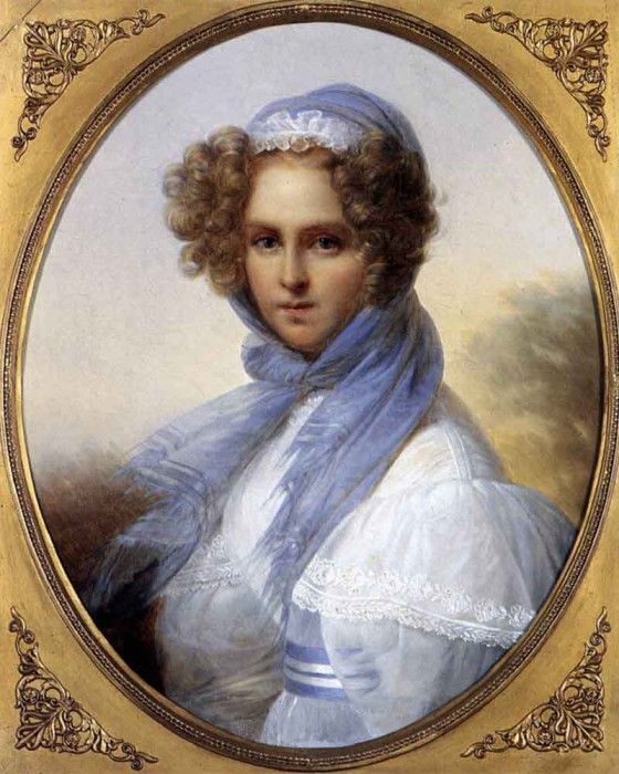 KINSOEN Francois Joseph Presumed Portrait Of Miss Kinsoen. Kinsoen, -