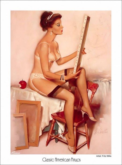 ds american pinups37 fritz willis. , 