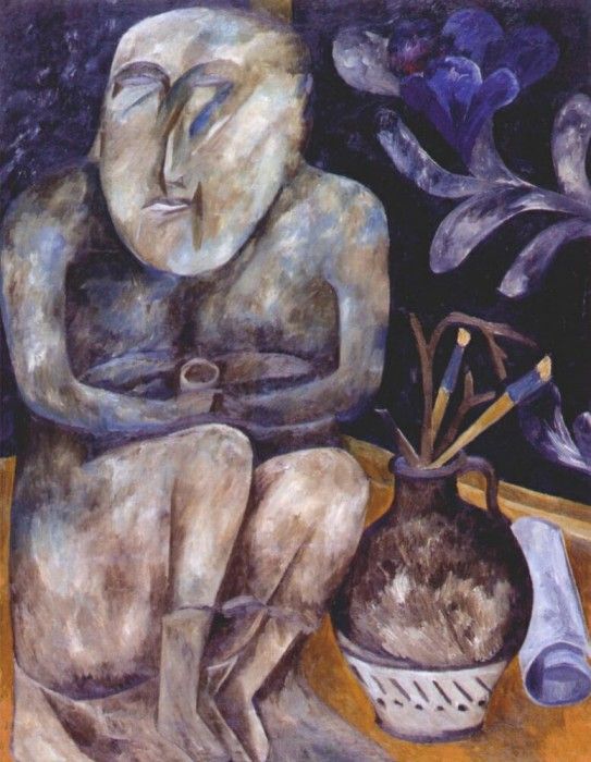 goncharova stone maiden (still life) 1908. , 