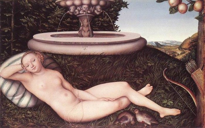 CRANACH Lucas the Elder The Nymph Of The Fountain. ,  