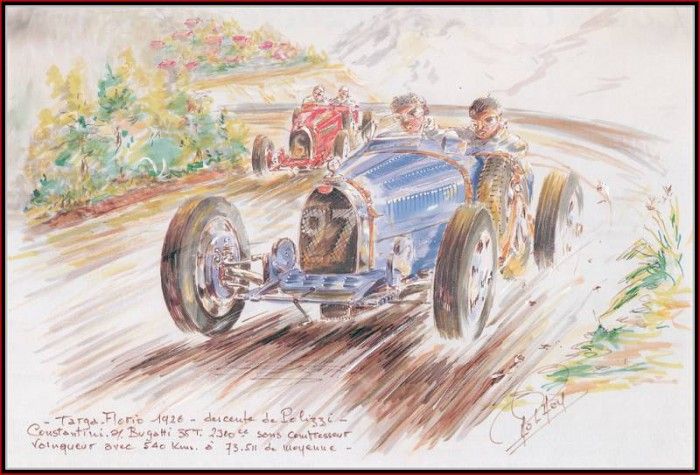 c 1926 targa florio the winner in the polizzi downhill section.  