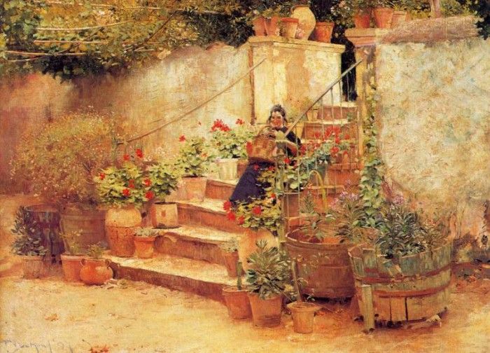 du Mond, Frank Vincent - Garden Steps in Southern France (end. -,  