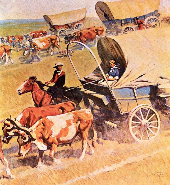 zFox SWD HVS 07 Westward The Covered Wagons Roll. ,  