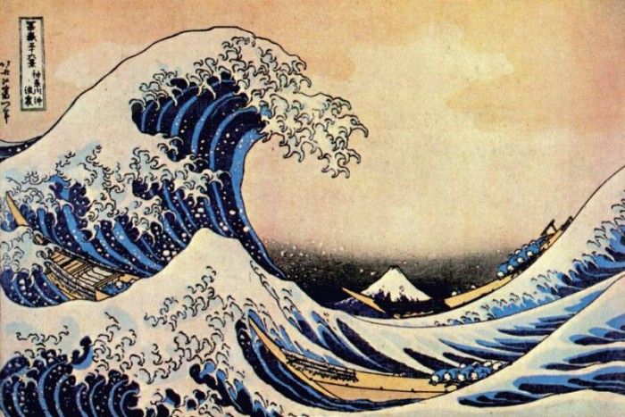 hokusai great wave off kanagawa early-1830s. 