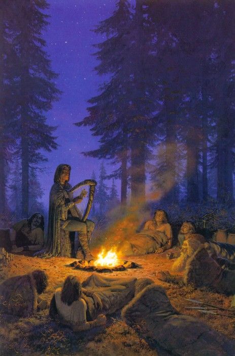 silm 09 Felagund among Beors Men. Nasmith, 