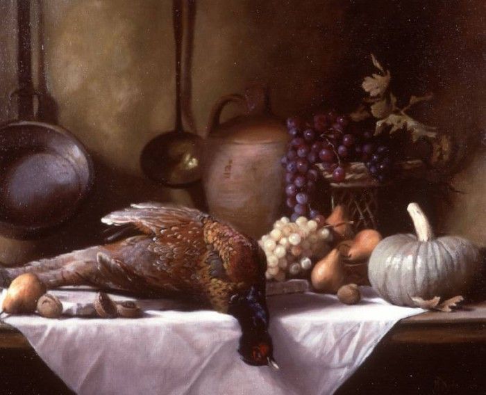 Still Life with Pheasant and a Basket of Fruit. Hyde, 