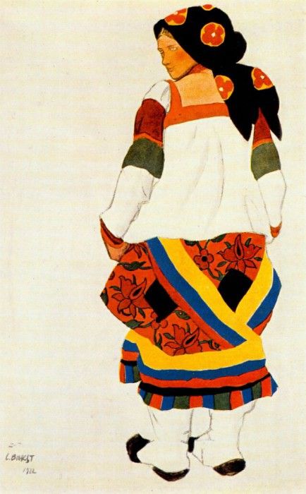 bakst russian peasant woman 1922. , 