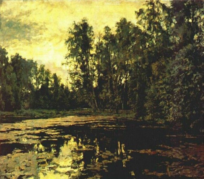 serov overgrown pond domotkanovo 1888. , 