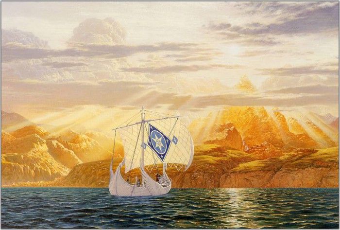 0uro0292  ted nasmith  the shores of valinor. Nasmith, 