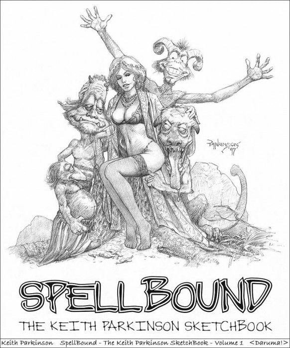 01 Daruma!  Keith Parkinson  SpellBound SketchBook Vol 1. , 