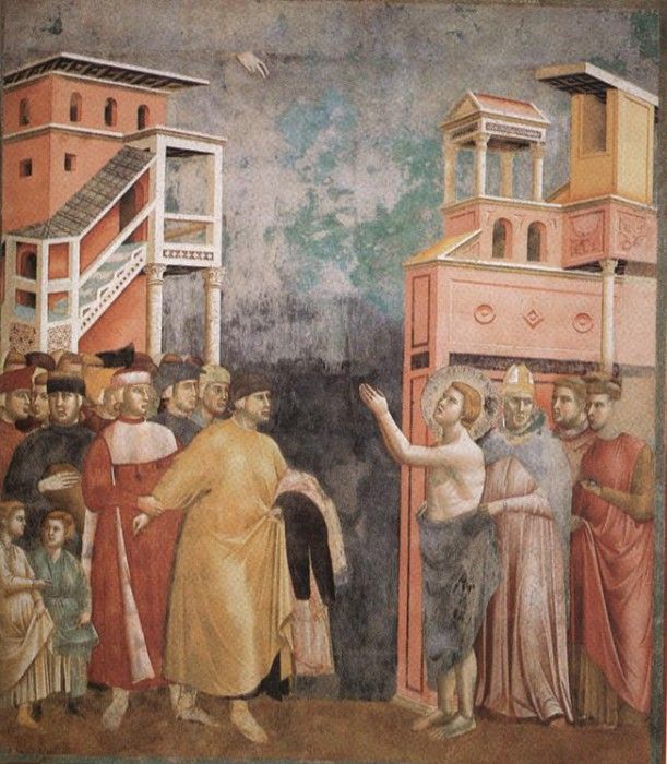 Giotto   Legend of St Francis   [05]   Renunciation of Wordly Goods.   