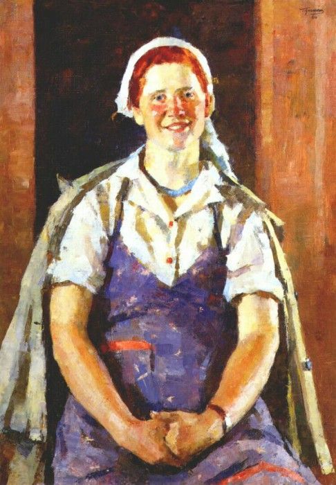 tseitlin collective farmer fomina 1950s. 