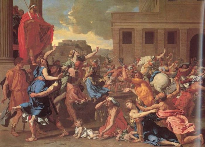 Poussin The Rape of the Sabine Women. , 