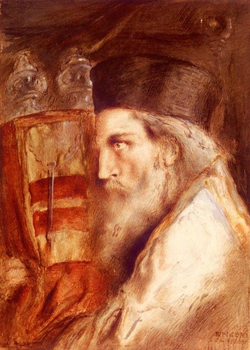 Solomon Simeon A Rabbi Holding The Torah. , 