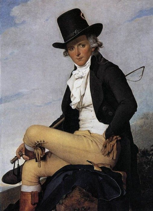 DAVID Jacques Louis Portrait of Pierre Seriziat. , -