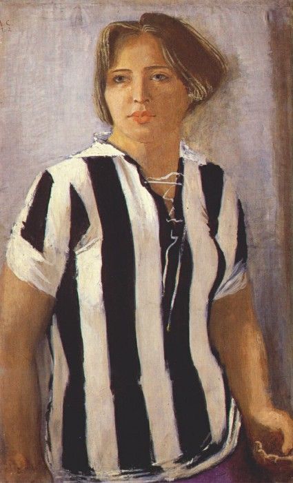 samokhvalov girl in football shirt 1932. ����������