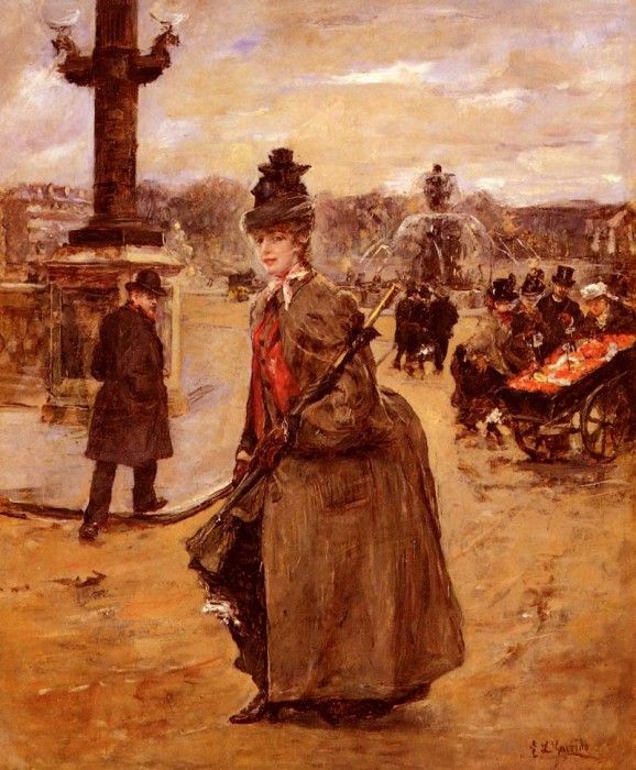 Garrido Eduardo Leon Elegante, Place De La Concorde, Paris. ,  