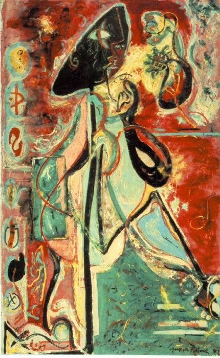 Pollock The moon woman, 1942 (170 Kb)  Oil on canvas, Peggy . , 