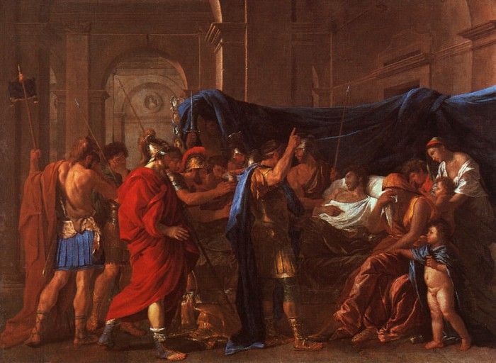 Poussin The Death of Germanicus, 1627, Minneapolis Institute. , 