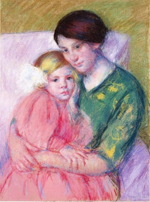 Cassatt Mary Mother and Child Reading.  