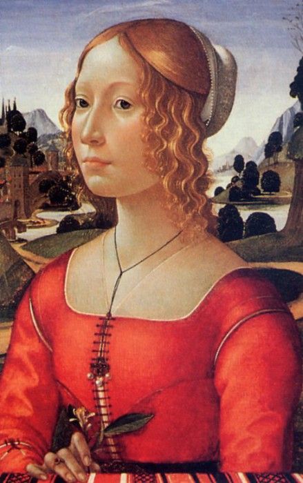 Domenico Ghirlandaio - Portrait dune dame, De. , 