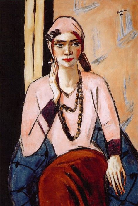 Beckmann, Max - Quappi in Pink (end. , 