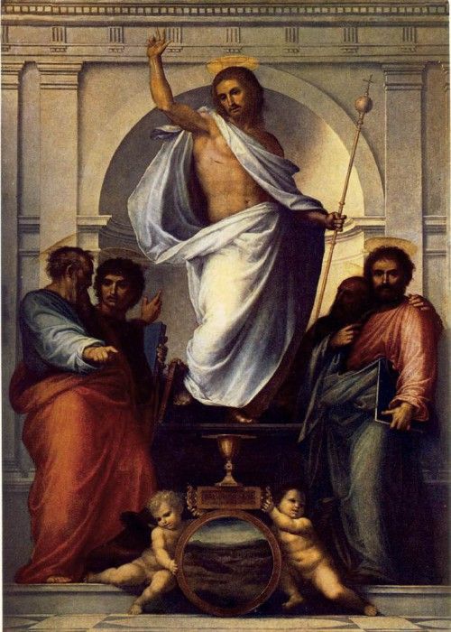 BARTOLOMEO Fra Christ With The Four Evangelists. , 