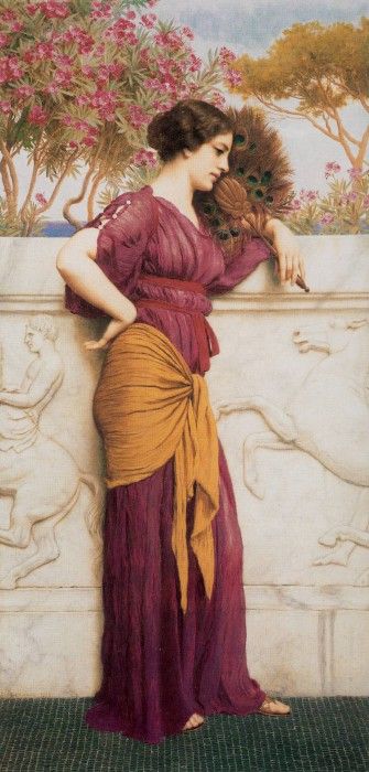 Godward The Peacock Fan 1912. ,  