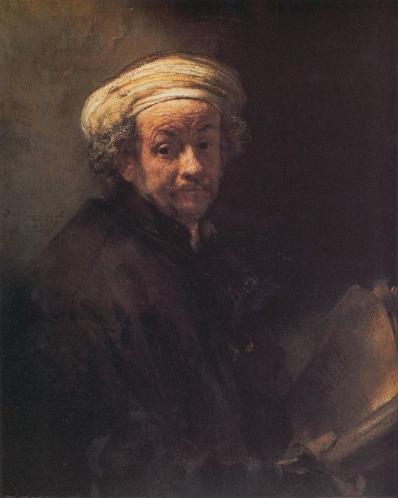 Rembrandt Self portrait as the Apostle Paul. ,  