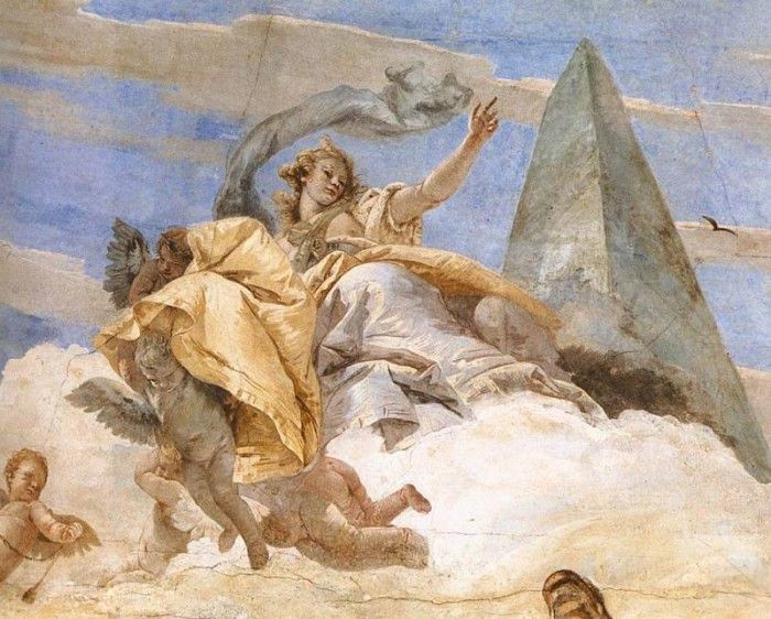 Tiepolo Palazzo Labia Bellerophon on Pegasus detail2. ,  