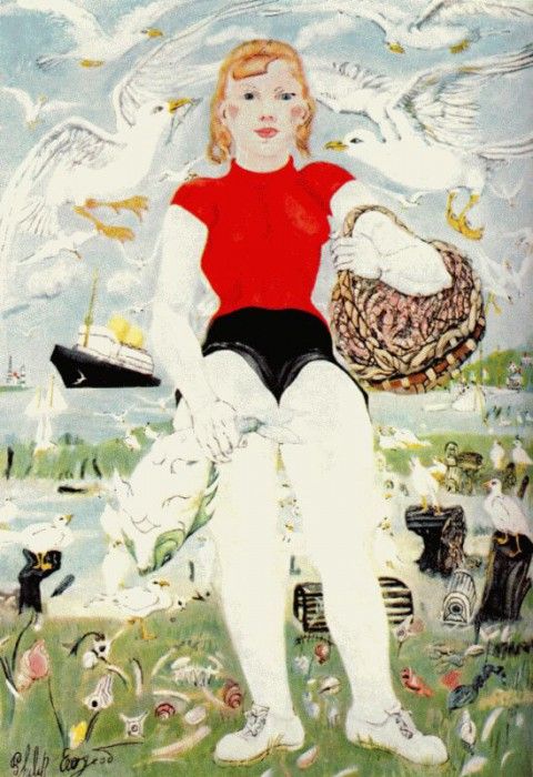 evergood american shrimp girl 1954. Evergood, 
