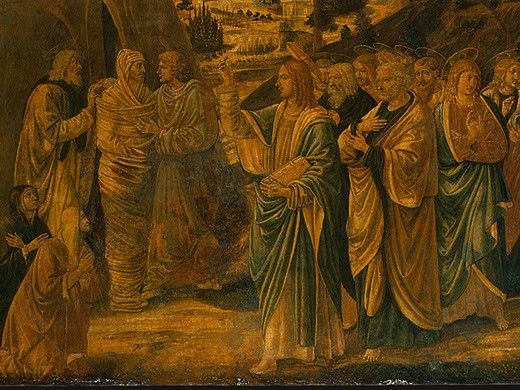 Gozzoli The Raising of Lazarus, probably 1497, 65.5x80.5 c(1. , 