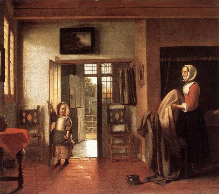 HOOCH Pieter de The Bedroom. Hooch, Pieter De