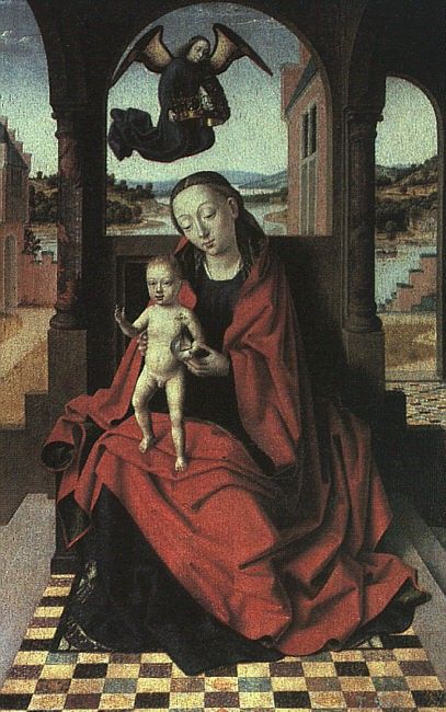 CHRISTUS THE VIRGIN AND CHILD, 1457-60, OIL ON PANEL, MUSEO . Christus, Petrus