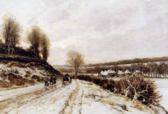 Apol Lodewijk Franciscus Hendrik Winterlandscape Sun . , 