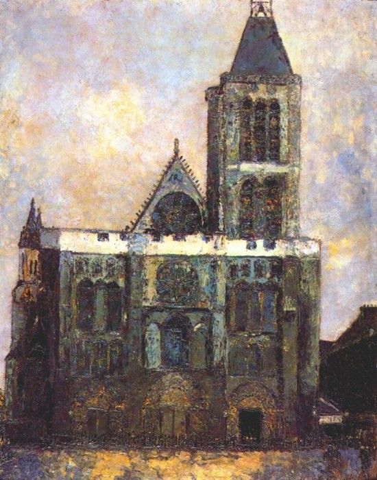 utrillo basilica of st denis c1908. , 