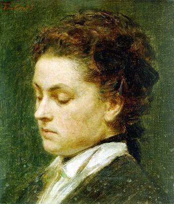 Fantin Latour Ritratto di giovane donna 1873. -, ---