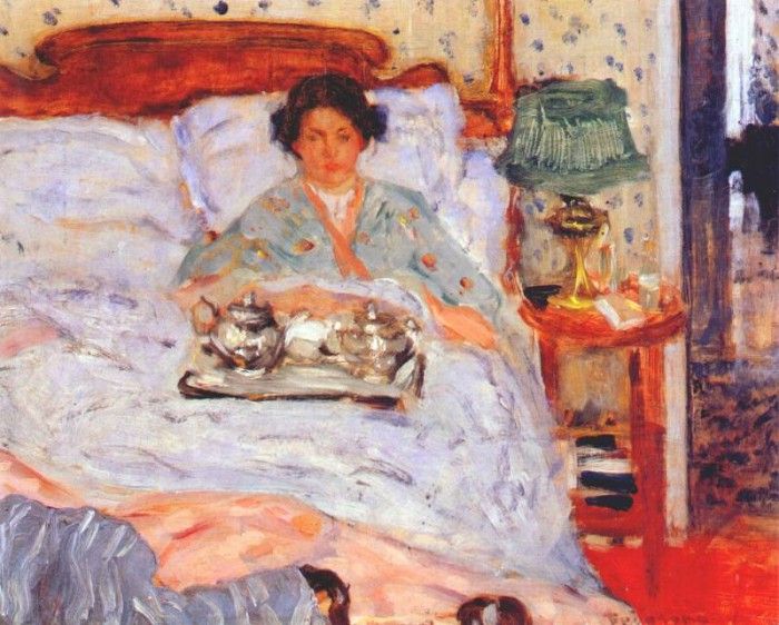 frieseke le dejeuner au lit c1906. Frieseke,  