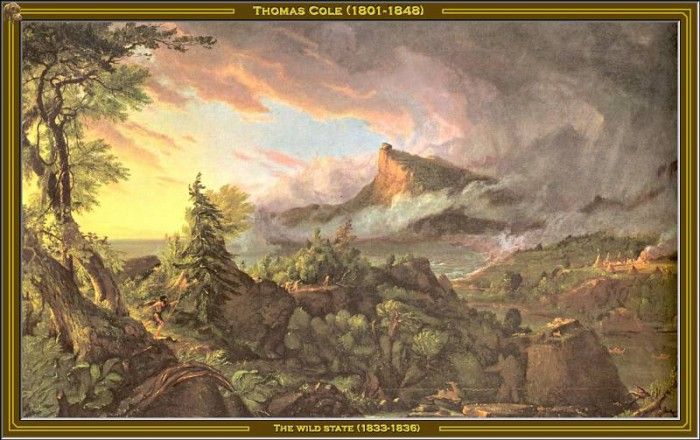 Thomas Cole-The Wild State (1833-36) Po Amp 025. , 