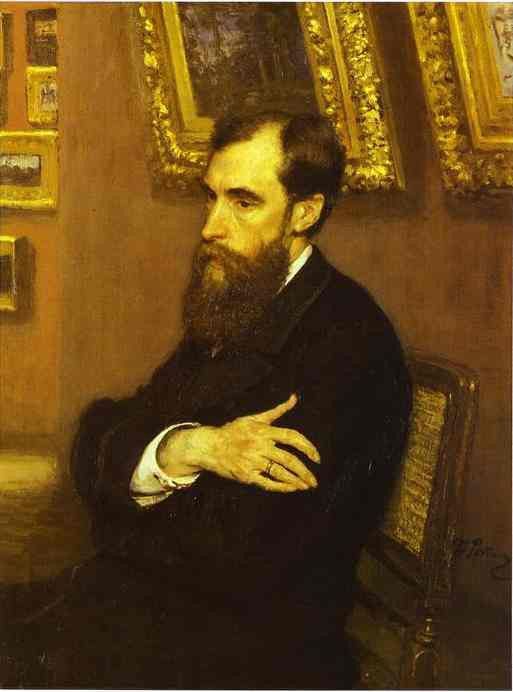 1883 Portrait of Pavel Tretyakov. ,  