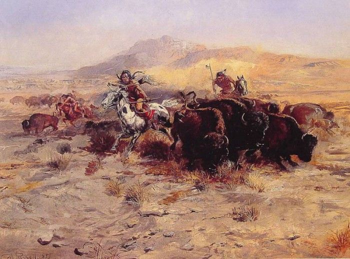 Buffalo Hunt. ,  Marion